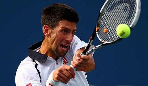 ...denn aufgrund eines angekündigten Unwetters konnte das Match zwischen Novak Djokovic und David Ferrer nicht zu Ende gespielt werden