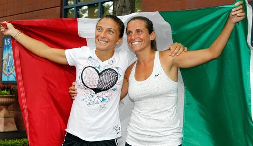 Viva Italia! Angie Kerbers Albtraum Sara Errani (l.) schaltete an der Seite von Roberta Vinci auch Jule Görges im Doppel aus. Im Viertelfinale treffen die Italienerinnen aufeinander