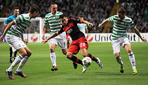 Celtic Glasgow - Benfica Lissabon 0:0: In einer Partie ohne viele Highlights trennten sich Celtic und Benfica schiedlich friedlich torlos 0:0