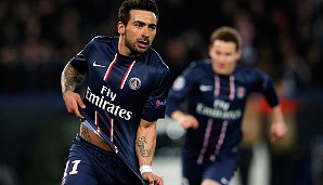 Rang 6: Ezequiel Lavezzi von Paris Saint-Germain (5 Tore)