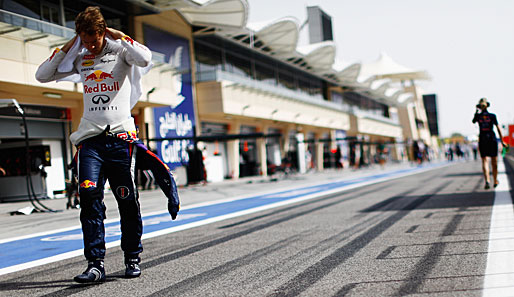 Und Dreifach-Weltmeister Sebastian Vettel sucht vor dem Rennen nochmal seine Ruhe in der Box