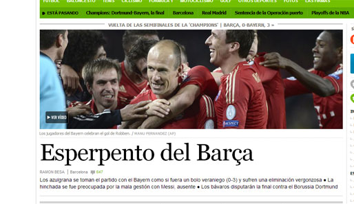 "El País" war Barcas Auftritt peinlich - purer "Unsinn"