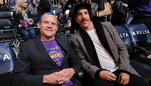 Zwei treue Lakers-Anhänger: Flea und Anthony Kiedis. Die "Red Hot Chili Peppers" widmeten den Lakers sogar zwei ihrer Songs
