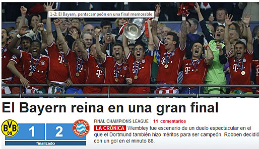 Für die "Mundo Deportivo" war es ein "großes Finale" und würdigt somit auch den Gegner aus Dortmund