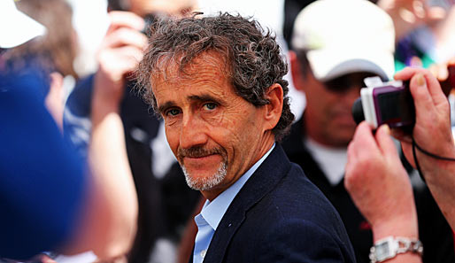 Auch Alain Prost, seines Zeichens vierfacher Weltmeister, gibt sich natürlich die Ehre