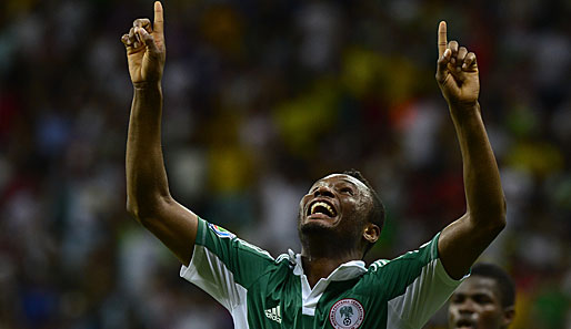 John Obi Mikel glich für Nigeria wenige Minuten später aus. Der Chelsea-Star wusste, bei wem er sich zu bedanken hatte