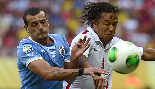 Uruguay - Tahiti 8:0: Die Tahitianer kämpften bis zum Schlusspfiff, kassierten gegen die Südamerikaner letztendlich doch die dritte deutliche Niederlage