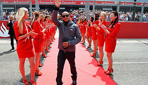 GROSSER PREIS VON GROSSBRITANNIEN: Lewis Hamilton gibt sich vor dem Heimspiel tiefenentspannt. Am Ende triumphiert dennoch sein Teamkollege: Nico Rosberg