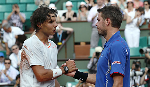 Stanislas Wawrinka aus der Schweiz war chanenlos gegen Favorit Nadal