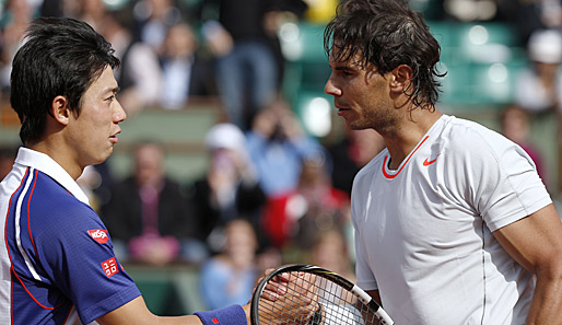 Rafael Nadal hatte gegen Kei Nishikori keine Probleme, der Japaner staunte nicht schlecht nach dieser Lehrstunde