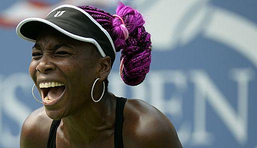 Die "Frisur" ist mehr als gewöhnungsbedürftig, für ihre Leistung gegen Flipkens hat sich Venus Williams trotzdem ein Lob verdient. Starker Auftritt
