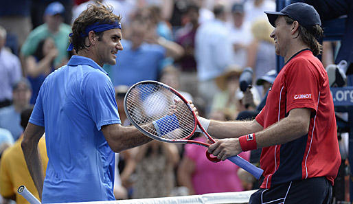 Carlos Berlocq hat eingesehen, dass Federer besser war und nahm es sympathischerweise locker