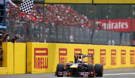 Trotz Getriebeproblemen in den letzten Runden war Sebastian Vettel der Sieg nicht mehr zu nehmen