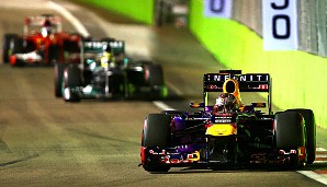 Sebastian Vettel dominierte das Feld. Nico Rosberg und Fernando Alonso hatten nur in der ersten Runde die Chance zum Gruppenbild