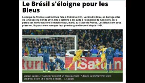 L'Equipe (Frankreich): Brasilien rückt für die Bleus in weite Ferne