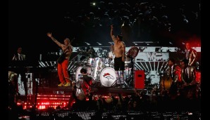 Und hier sind sie: Die Red Hot Chili Peppers!