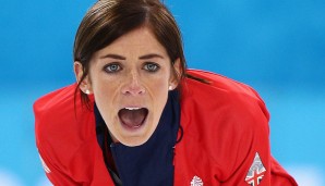 Volle Konzentration: Englands Curling-Star Eve Muihead gibt Anweisungen und holt Bronze