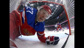 Alexei Tereshchenko zeigte sich beim am Ende souveränen 5:2-Sieg der Russen mal ganz privat