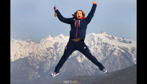 Skeleton-Olympiasiegerin Lizzy Yarnold durfte zwei Tage nach Gold zum Fotoshooting