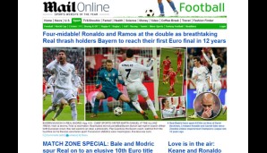 Der Engländer liebt Wortspiele. Auch die "Daily Mail". Nur gut also, dass Real ausgerechnet vier Treffer gelangen. Four-midable!