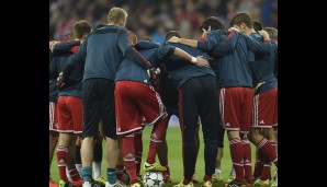 FC BAYERN MÜNCHEN - REAL MADRID 0:4: Einschwören vor dem Spiel