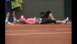 Für Sabine Lisicki endeten die French Open durch einen Sturz schmerzhaft und tränenreich