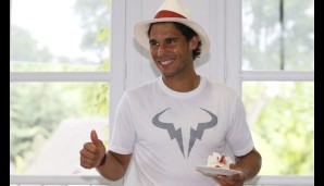Ein anderer dagegen hat gut lachen. Rafael Nadal feierte seinen 28. Geburtstag