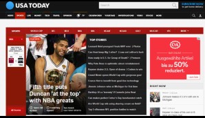 "USA today" hebt Tim Duncan in den Olymp der NBA-Legenden