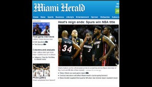 Beim "Miami Herald" wird die Vorherrschaft der Heat für beendet erklärt