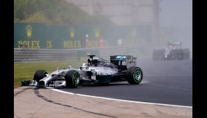 Auch Lewis Hamilton hatte zu Beginn große Probleme. Der Brite startete allerdings ein furioses Comeback