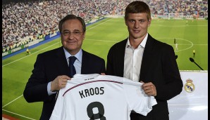 Da ist er! Toni Kroos ist der neueste Fang von Real Madrid. Er wird die Nummer acht tragen.