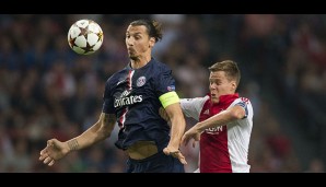 AJAX AMSTERDAM - PARIS ST. GERMAIN 1:1: Zlatan Ibrahimovic kehrte mit PSG an seine alte Wirkungsstädte zurück