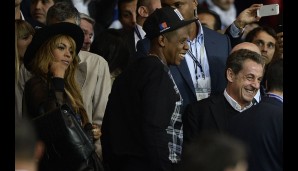 Auch Beyonce, Jay-Z und Frankreichs ehemaliger Präsident Nicolas Sarkozy gesellten sich zur Prominenz auf der Tribüne