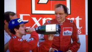 Platz 7, Niki Lauda vs. Alain Prost: Was passiert, wenn man zwei Politiker in ein Team holt? Sie bekämpfen sich nicht nur auf der Strecke. "Wegen 5000 Dollar hat Watson mir den Prost eingebrockt", regt sich der Österreicher noch Jahre später auf.