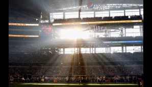 Apropos Dallas: Die Cowboys mussten sich zwar den Eagles geschlagen geben, aber das AT&T Stadium in Arlington ist schon immer wieder beeindruckend