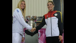 Im ersten Match stehen sich Petra Kvitova (l.) und Andrea Petkovic gegenüber