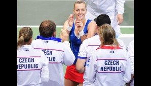 Dennoch ist sie chancenlos. Petra Kvitova bringt Tschechien in Führung