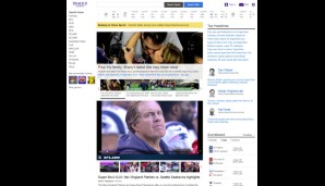 Für Yahoo Sports zählt derweil Romantik und Familienglück: Tom Brady beglückt sich, Gisele Bündchen und seine Kids