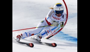 Die Schwedin Frida Hansdotter überprüfte die Stabilität der Slalomstange - Diagnose: dehnbar