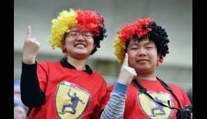 Seppi rampamte - die chinesischen Fans schlagen sich eindeutig auf die Seite von Sebastian Vettel