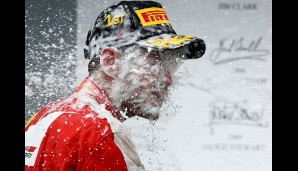 In your face! Vettel feiert seinen ersten Sieg für Ferrari