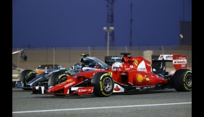 Deutsches Duell: Rosberg überholt im Mercedes Vettels ferrari