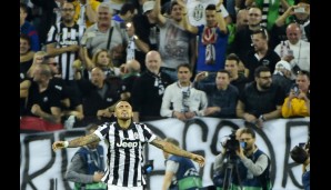 Arturo Vidal erlöste Juventus in der 57. Spielminute - sein Elfmetertor war der einzige Treffer des Abends