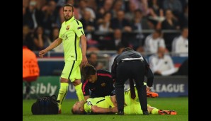 Einziger Wermutstropfen für die Katalanen: Andres Iniesta verletzte sich und konnte nicht weiter spielen