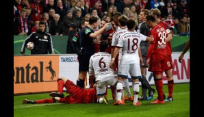 So muss DFB-Pokal: Thiago legt einen Leverkusener und schon ist die Stimmung am Dampfen