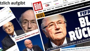 Die Süddeutsche Zeitung vermeldete nicht nur den Blatter-Rücktritt, sondern ordnete es gleich ein: "Die Einschläge der Korruptionsaffäre kamen immer näher."