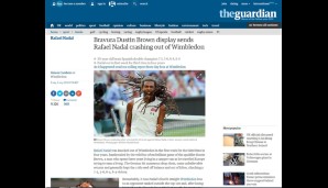 ENGLAND: Der "Guardian" lobt das "Bravourstück" des Rastaman, der Nadal mit seinem "wilden, aber brillanten Spiel baff machte"