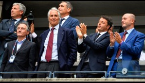 FINALE: Hoher Besuch bei den Damen. Italien Regierungschef Matteo Renzi reiste extra für das Finale an