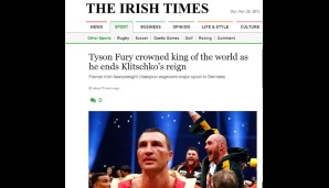 IRLAND: Im Land von Furys Vorfahren wird Klitschkos Alter diskutiert: "Klitschko bekommt jedes einzelne seiner 39 Jahre schmerzlich zu spüren"