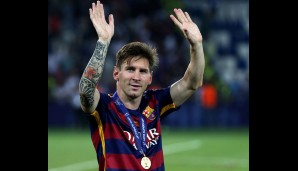 Lionel Messi verzückt 81,575 Millionen Fans und belegt damit den Silberrang